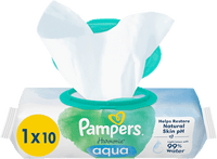 Feuchttücher Harmonie Aqua, Reisegröße, 10 St Pampers Harmonie