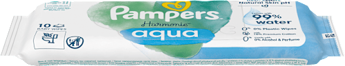 Feuchttücher Harmonie Aqua, Reisegröße, 10 St