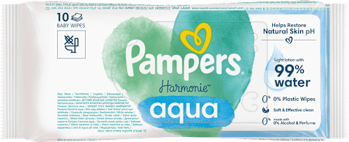 Feuchttücher Harmonie Aqua, Reisegröße, 10 St Pampers Harmonie