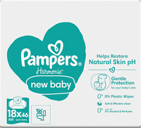 Harmonie New Baby vochtige doekjes (18x46 stuks), 828 stuks