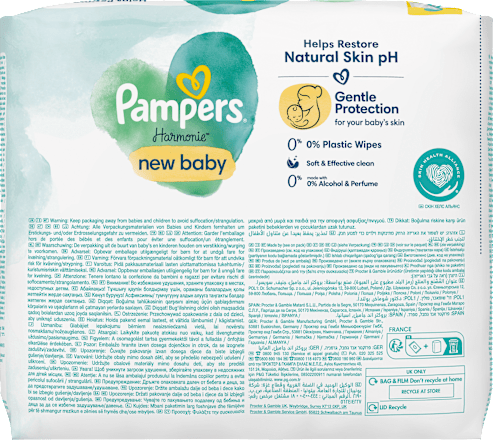 Feuchttücher Harmonie new baby (4x46 St), 184 St Pampers Harmonie
