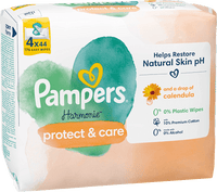 Harmonie protect &amp; care Calendula vochtige doekjes (4x44 stuks), 176 stuks