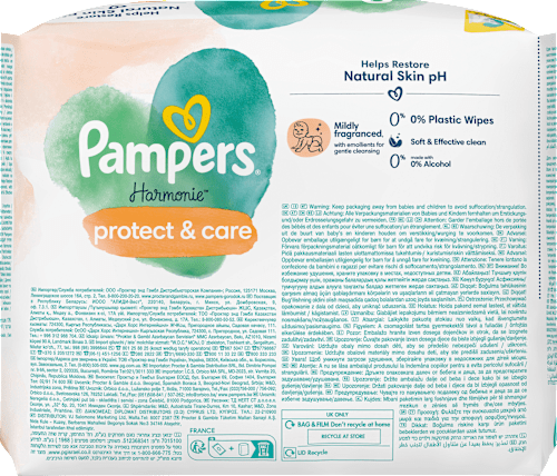 Harmonie protect &amp; care Calendula vochtige doekjes (4x44 stuks), 176 stuks