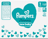 Windeln Harmonie Gr.1 new baby (2-5 kg), Monatsbox, 180 St Pampers Harmonie