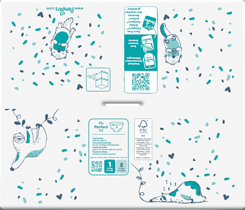 Windeln Harmonie Gr.1 new baby (2-5 kg), Monatsbox, 180 St Pampers Harmonie