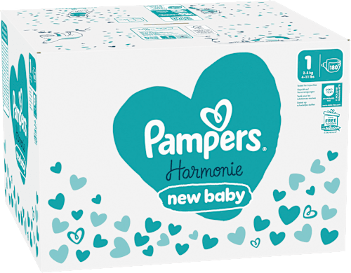 Windeln Harmonie Gr.1 new baby (2-5 kg), Monatsbox, 180 St Pampers Harmonie