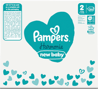 Harmonie luiers maat 2 mini (4-8 kg), maandelijkse doos, 204 stuks