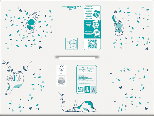 Harmonie luiers maat 5 Junior (11-16 kg), maandelijkse doos, 152 stuks