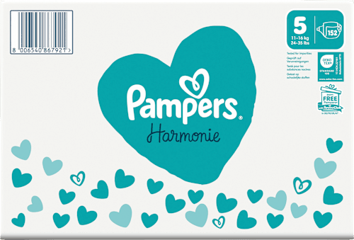 Harmonie luiers maat 5 Junior (11-16 kg), maandelijkse doos, 152 stuks