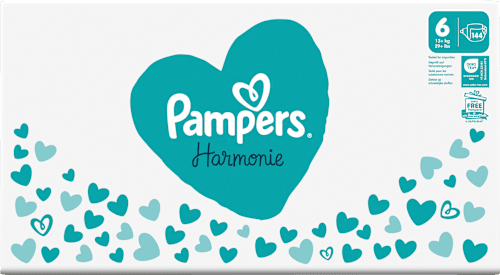 Harmonie luiers maat 6 Junior (13+ kg), maandelijkse doos, 144 stuks