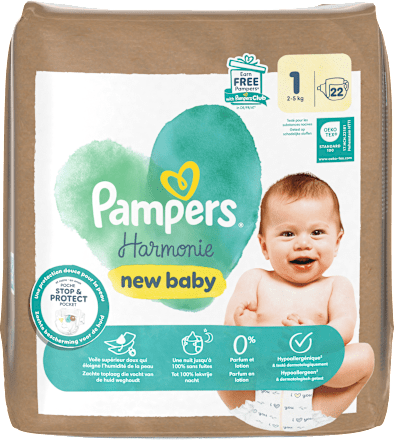 Harmonie nieuwe babyluiers maat 1 (2-5 kg), 22 stuks