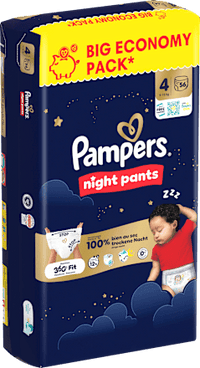 Baby Pants night Gr. 4 (9-15 kg) Big Economy Pack, 56 St