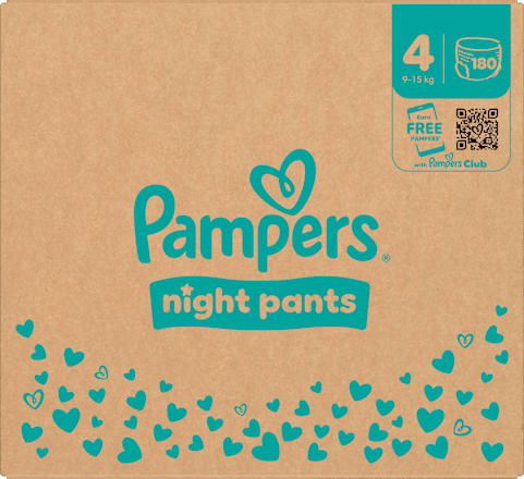 Baby Pants Night Gr. 4 (9-15 kg) Monatsbox, 180 St