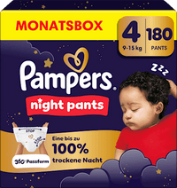 Baby Pants Night Gr. 4 (9-15 kg) Monatsbox, 180 St