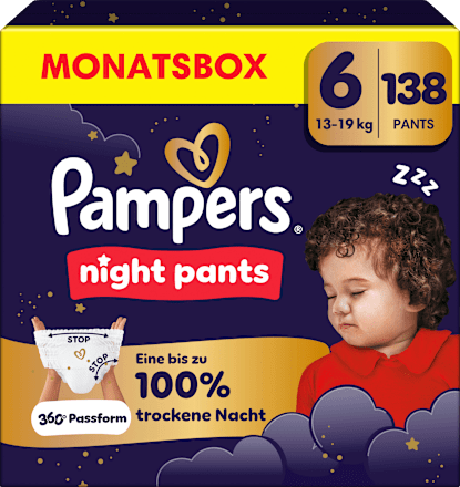 Baby Pants Night Gr. 6 (13+ kg) Monatsbox, 138 St