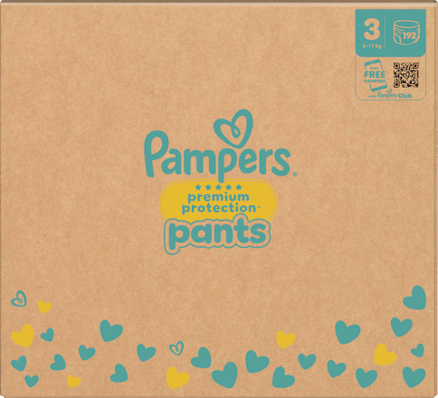 Baby Pants Premium Protection Gr. 3 (6-11 kg)  Monatsbox, 192 St