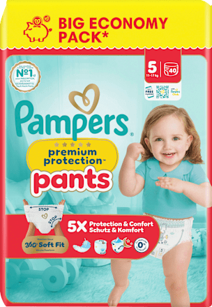 Baby Pants Premium Protection Gr. 5 (11-17 kg) Big Pack, 40 St
