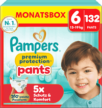 Baby Pants Premium Protection Gr. 6 Extra Large (13-19 kg) Monatsbox, 132 St