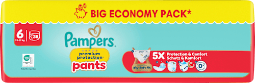 Baby Pants Premium Protection Gr. 6 XL (13-19 kg) Big Pack, 38 St
