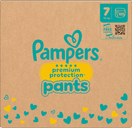 Baby Pants Premium Protection Gr. 7 Extra Large (15+ kg) Monatsbox, 123 St