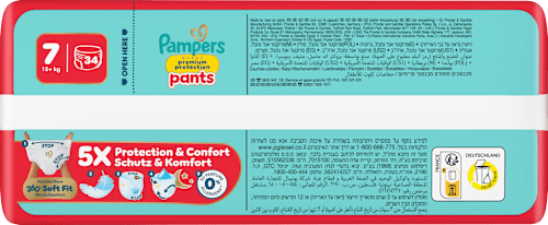 Baby Pants Premium Protection Gr. 7 XL (15+ kg) Big Pack, 34 St
