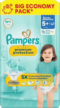 Windeln Gr. 5+ (12-17 kg) Big Economy Pack, 48 St