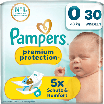 Windeln Premium Protection Gr. 0 Micro (<3 kg), 30 St