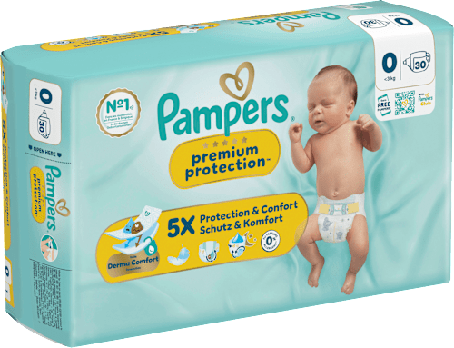 Windeln Premium Protection Gr. 0 Micro (<3 kg), 30 St