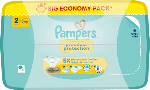 Windeln Premium Protection Gr. 2 (4-8 kg) Big Pack, 82 St