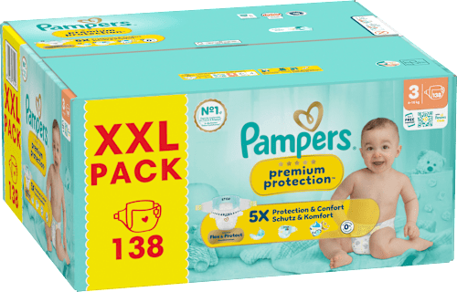 Windeln premium protection Gr. 3 (6-10 kg) XXL Pack, 138 St