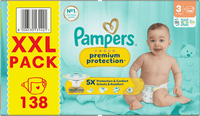 Windeln premium protection Gr. 3 (6-10 kg) XXL Pack, 138 St
