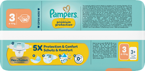 Windeln premium protection Gr. 3 Midi (6-10 kg), 30 St