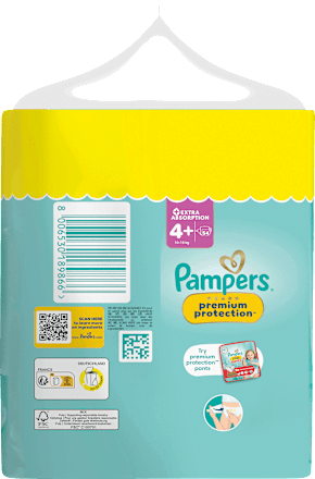 Windeln Premium Protection Gr. 4+ (10-15 kg) Big Pack, 54 St
