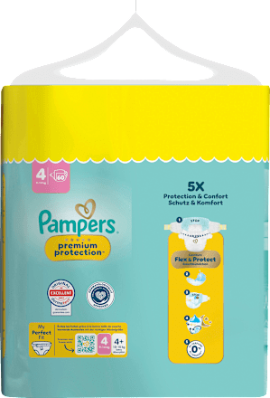 Windeln Premium Protection Gr. 4 (9-14 kg) Big Pack, 60 St