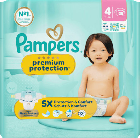 Windeln Premium Protection Gr. 4 Maxi (9-14 kg), 25 St