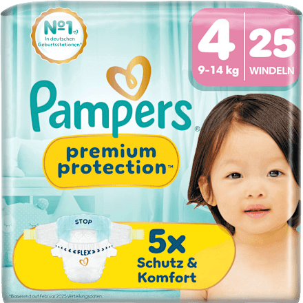 Windeln Premium Protection Gr. 4 Maxi (9-14 kg), 25 St