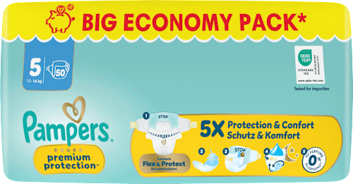 Windeln Premium Protection Gr. 5 (11-16 kg) Big Pack, 50 St