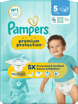 Windeln Premium Protection Gr. 5 (11-16 kg), 21 St