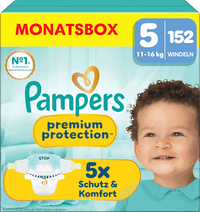 Windeln Premium Protection Gr. 5 Junior (11-16 kg) Monatsbox, 152 St