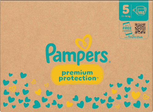 Windeln Premium Protection Gr. 5 Junior (11-16 kg) Monatsbox, 152 St