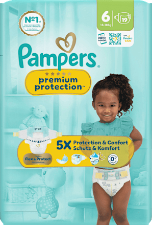 Windeln Premium Protection Gr. 6 XL (13-18 kg), 19 St