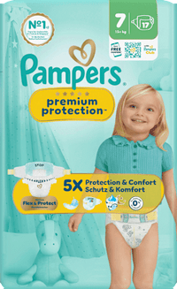 Windeln Premium Protection Gr. 7 XL (15+ kg), 17 St