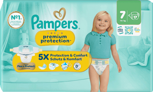 Windeln Premium Protection Gr. 7 XL (15+ kg), 17 St