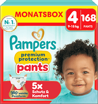 Windeln Premium Protection Pants Gr. 4 Maxi (9-15 kg) Monatsbox, 168 St