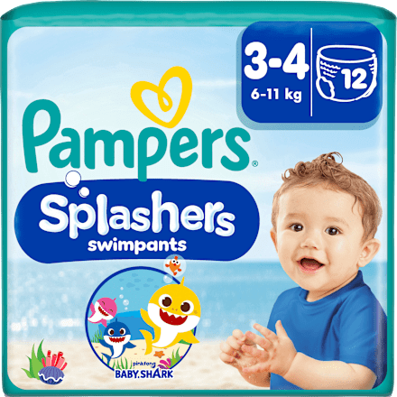 Splashers zwemluiers maat 3-4 (6-11 kg), 12 stuks
