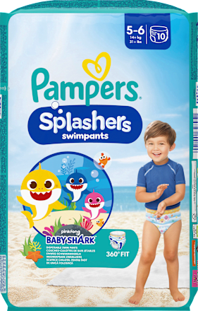 Splashers zwemluiers maat 5-6 (14+ kg), 10 stuks