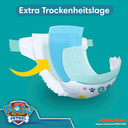 Baby Dry Luiers Maat 3 (6-10 kg) Paw Patrol, Maandelijkse Doos, 234 stuks