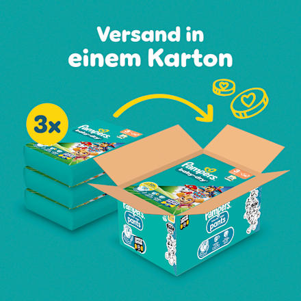 Baby Dry Luiers Maat 3 (6-10 kg) Paw Patrol, Maandelijkse Doos, 234 stuks