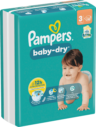 Luiers Baby Dry maat 3 Midi (6-10 kg), 35 stuks
