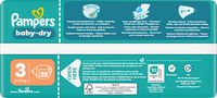 Luiers Baby Dry maat 3 Midi (6-10 kg), 35 stuks